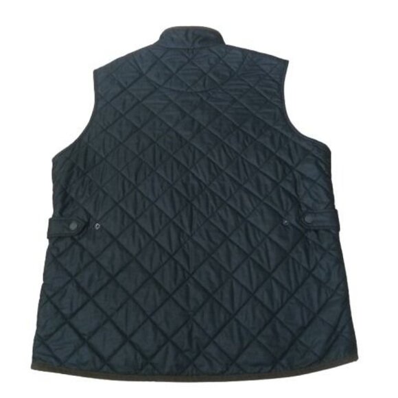 PETER MILLAR | Mens Navy Blue And Brown Hudson Lightweight Quilted Winter Vest M - Picture 3 of 15